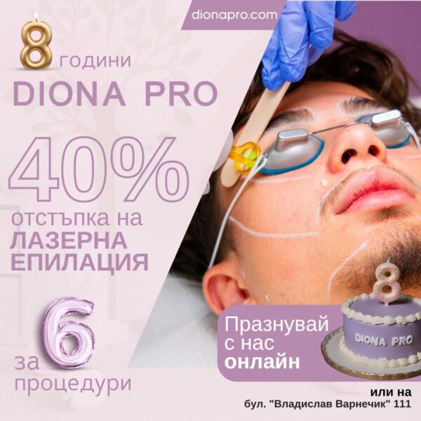 Лазерна епилация с 40% отстъпка за 6 процедури Мъже