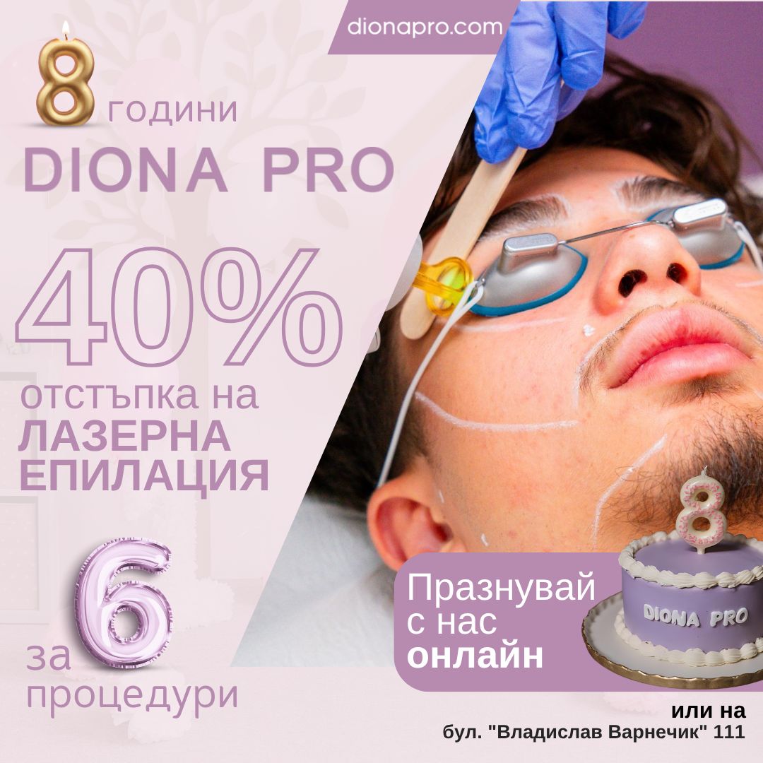 Лазерна епилация с 40% отстъпка за 6 процедури Мъже