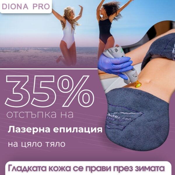 Лазерна епилация на цяло тяло за жени с 35% отстъпка