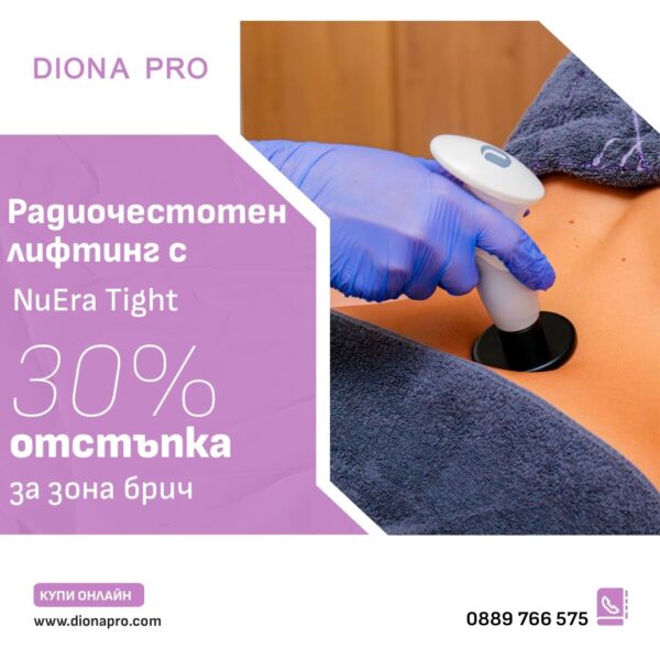 Радиочестотен лифтинг на зона брич с 30% отстъпка за пакет от 3 процедури